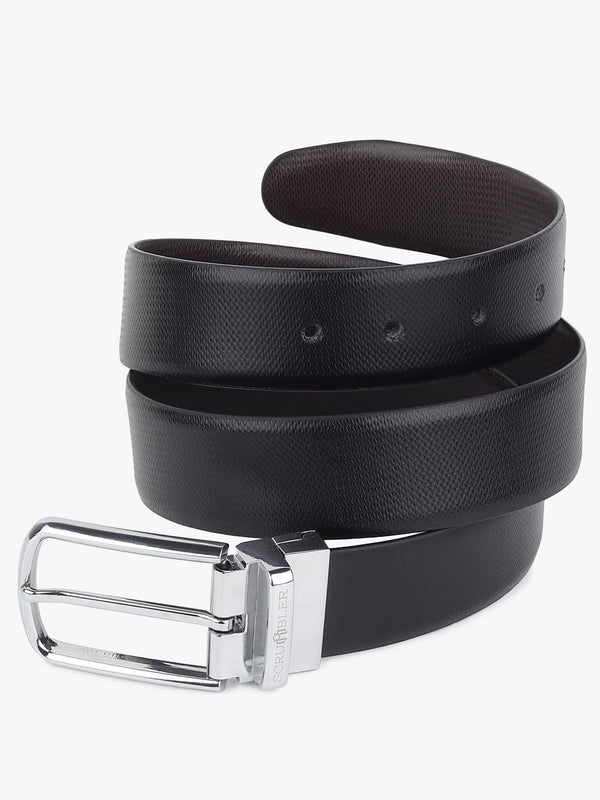 WEAVE TEXTURED LEATHER PIN BUCKLE BELT