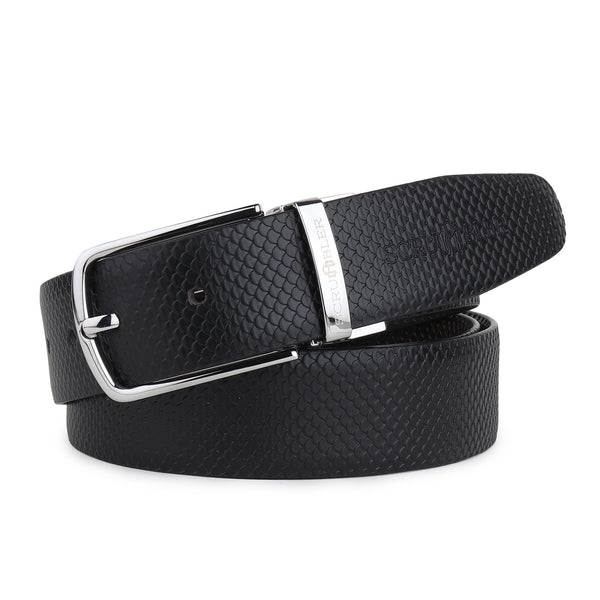 FISH TEXTURED PIN BUCKLE BELT