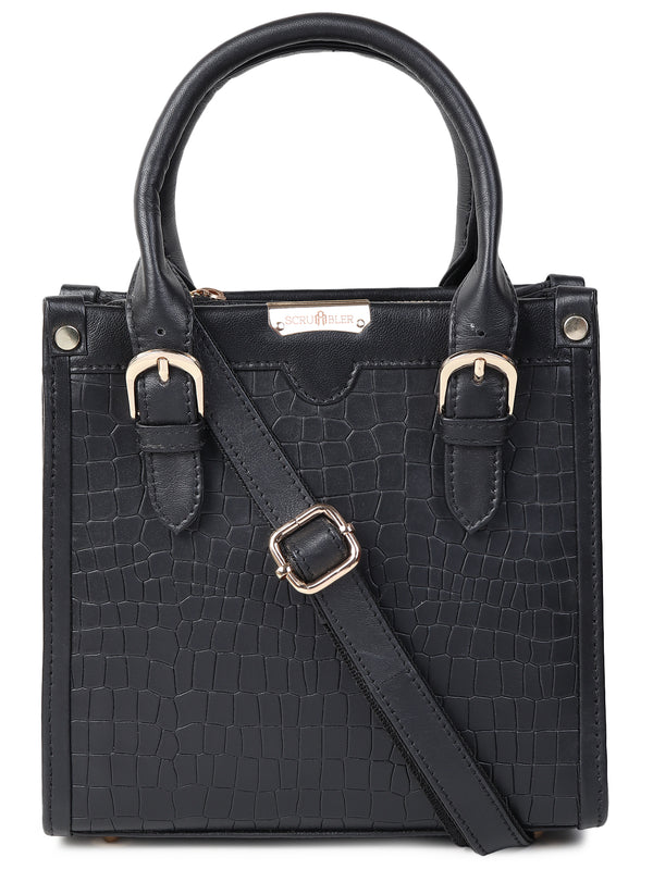 VALENCIA CHARM SATCHEL BLACK