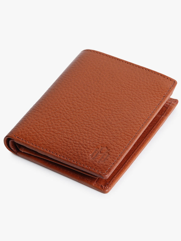 BIFOLD TAN LEATHER WALLET