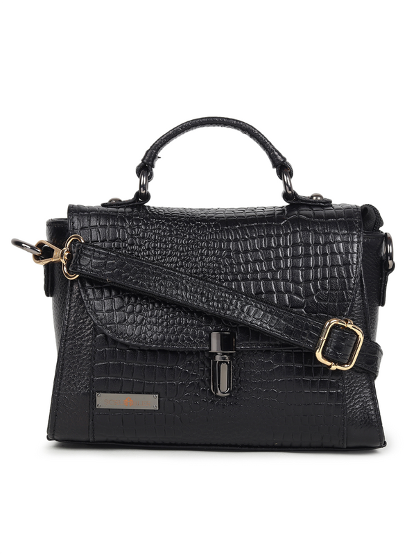 VICTORIA SATCHEL HAND-HELD BLACK