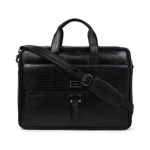 CROC BLACK LAPTOP BAG